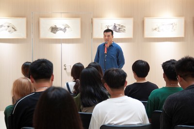 筆墨流芳，藝韻傳情——張子健作品展在圖書館隆重開幕暨文化交流活動紀實